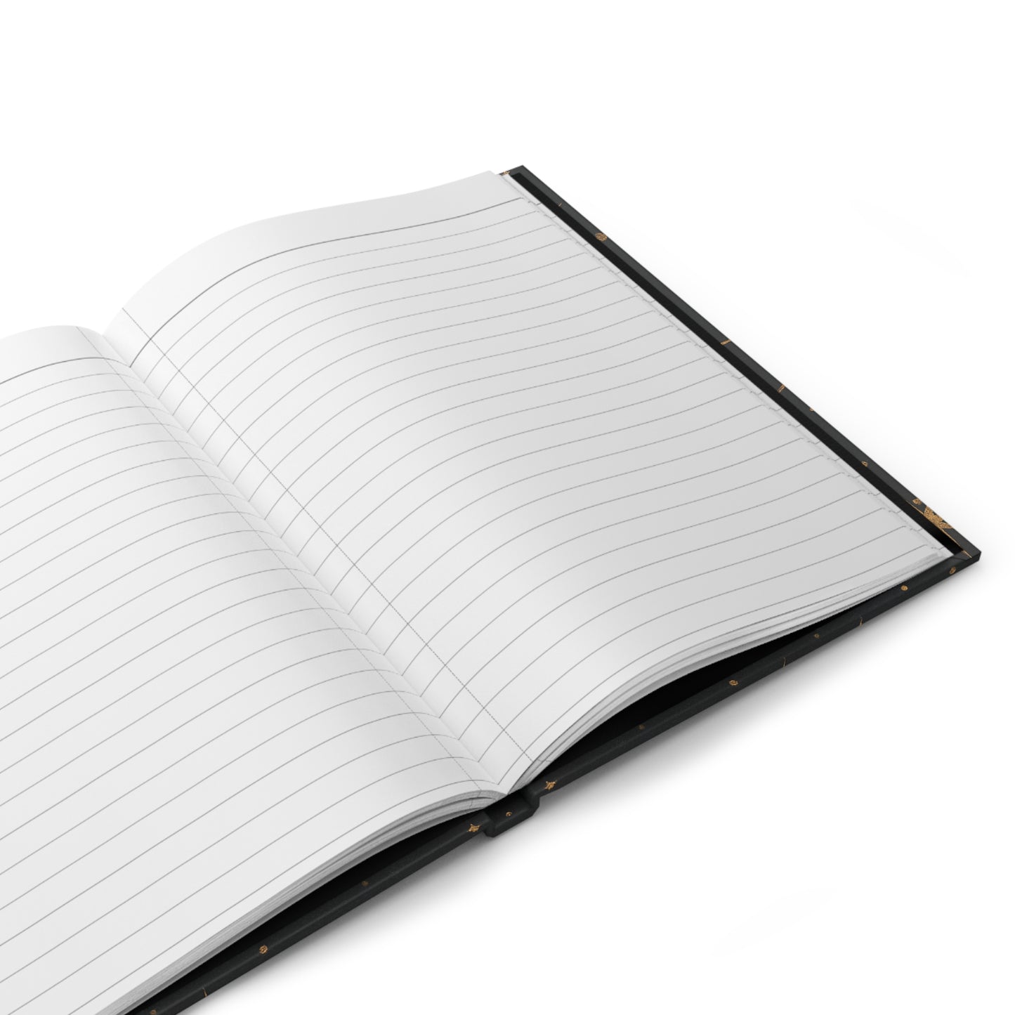 Mystic Eye & Stars Matte Hardcover Journal – Celestial Gold on Black