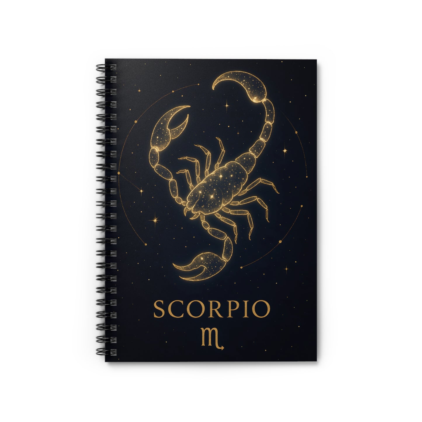 Scorpio Zodiac Galaxy Spiral Notebook – Celestial Astrology Writing Journal (6" x 8", 118 Pages)