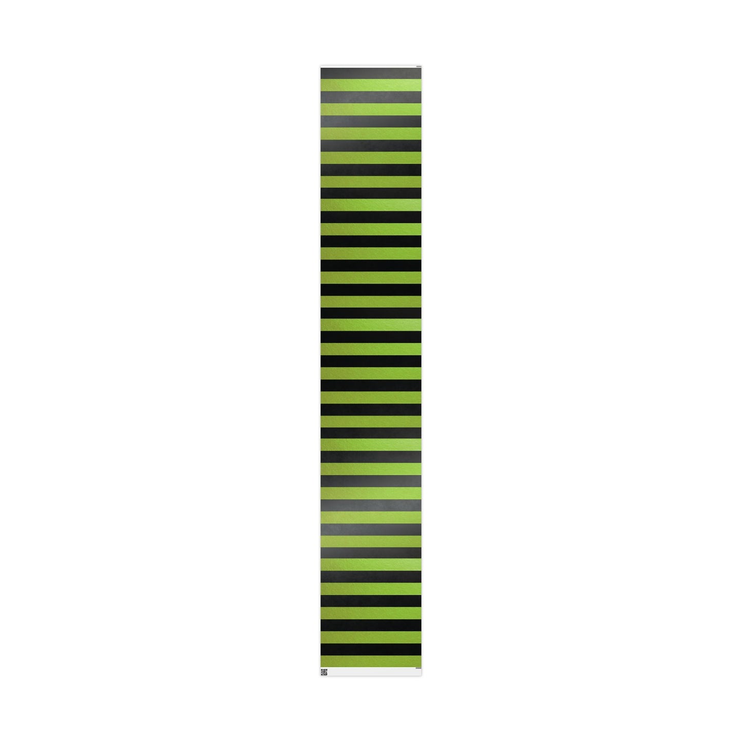 Black and Green Striped Luxury Wrapping Paper – Glossy or Matte Finish, Durable 90gsm