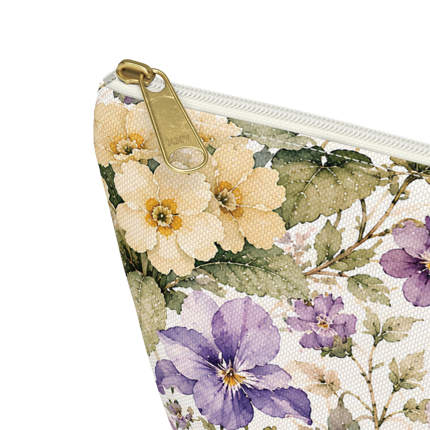 Floral Iris Accessory Pouch