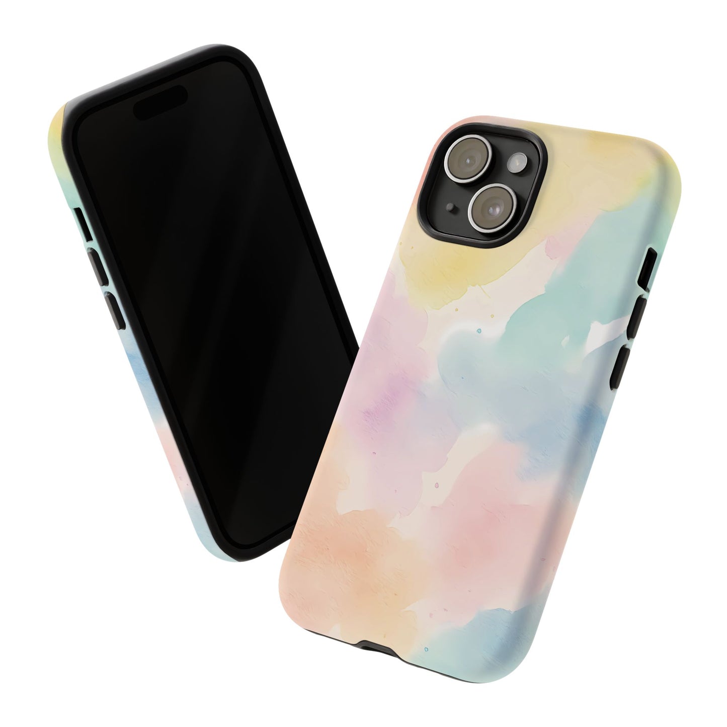 Pastel Watercolor Cloud iPhone Case – Soft Gradient Abstract Protective Cover