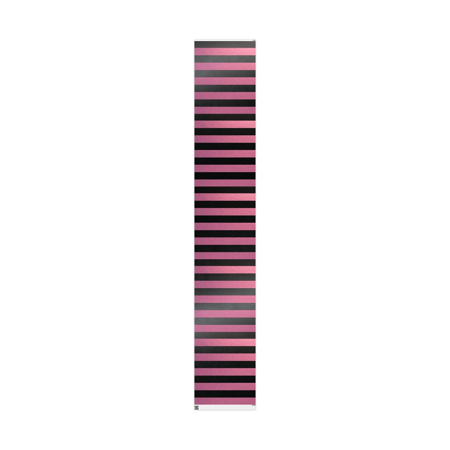 Black and Pink Striped Luxury Wrapping Paper – Glossy or Matte Finish, Durable 90gsm