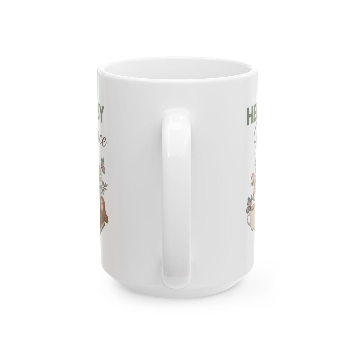 Held by Grace Ceramic Coffee Mug – Christian Inspirational Mug – Floral Bible Study Coffee Cup – Faith Gift for Women – 11oz & 15oz