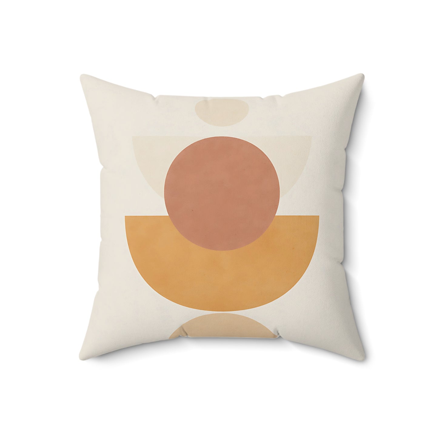 Modern Boho Geometric Throw Pillow – Warm Earth Tones | Double-Sided Accent Cushion