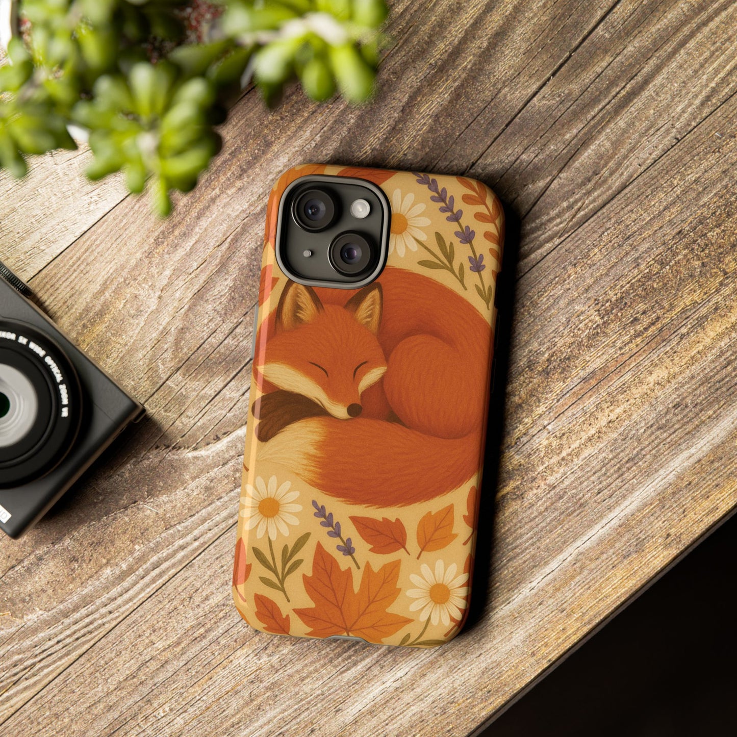 Cozy Fox Phone Case | Autumn Vibes, Cute Animal Design, Fall Accessories, Nature Lover Gift, Fall Decorations