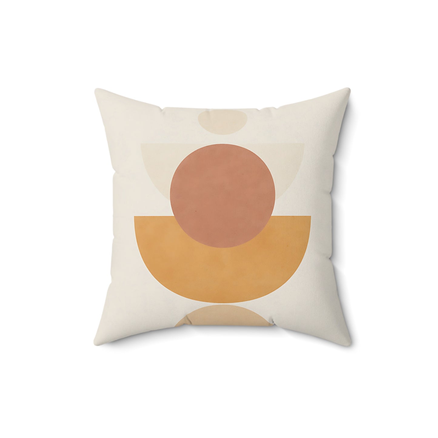 Modern Boho Geometric Throw Pillow – Warm Earth Tones | Double-Sided Accent Cushion