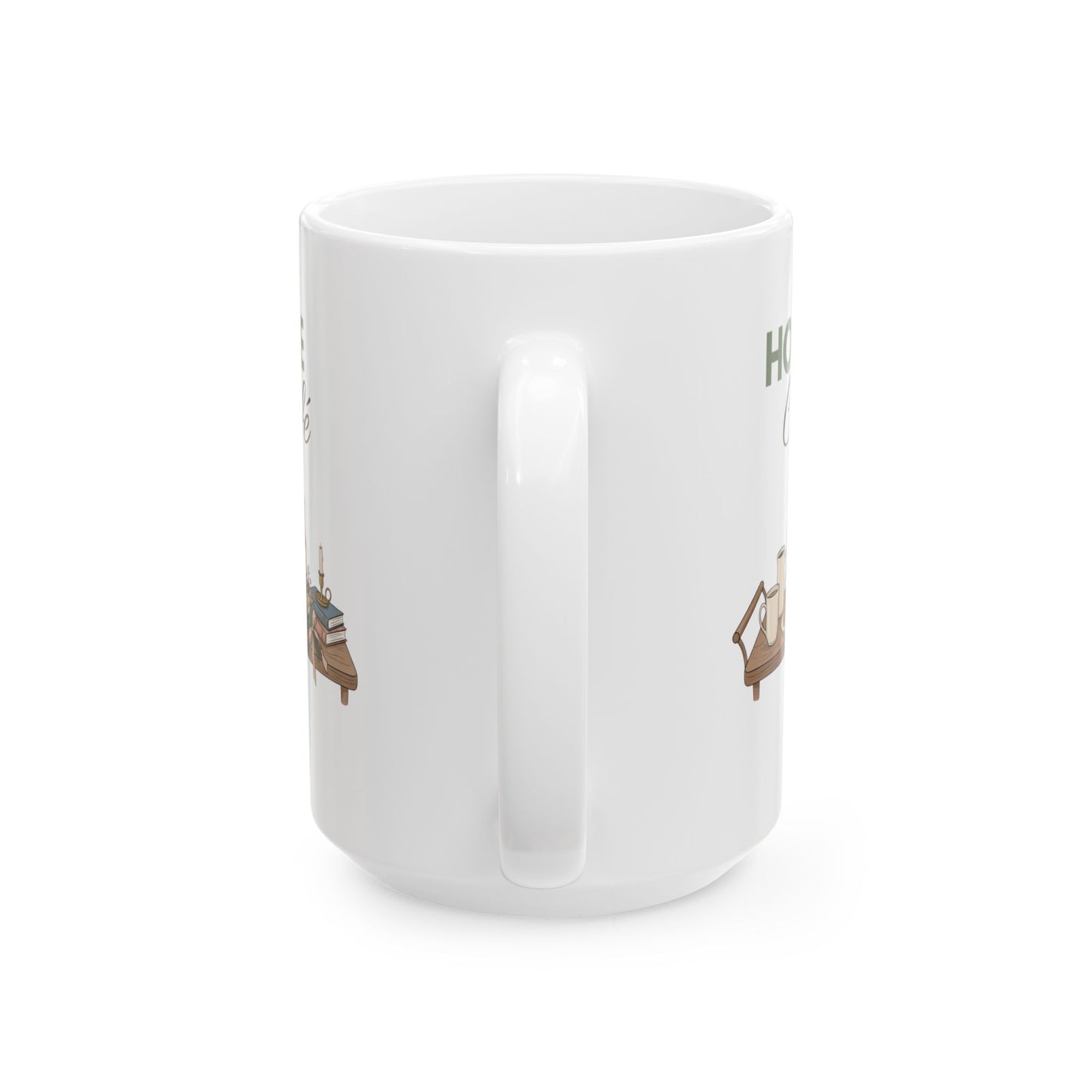 Home Café Ceramic Coffee Mug – Cozy Coffee Bar Mug – Coffee Lover Gift – Kitchen Coffee Cup – 11oz & 15oz