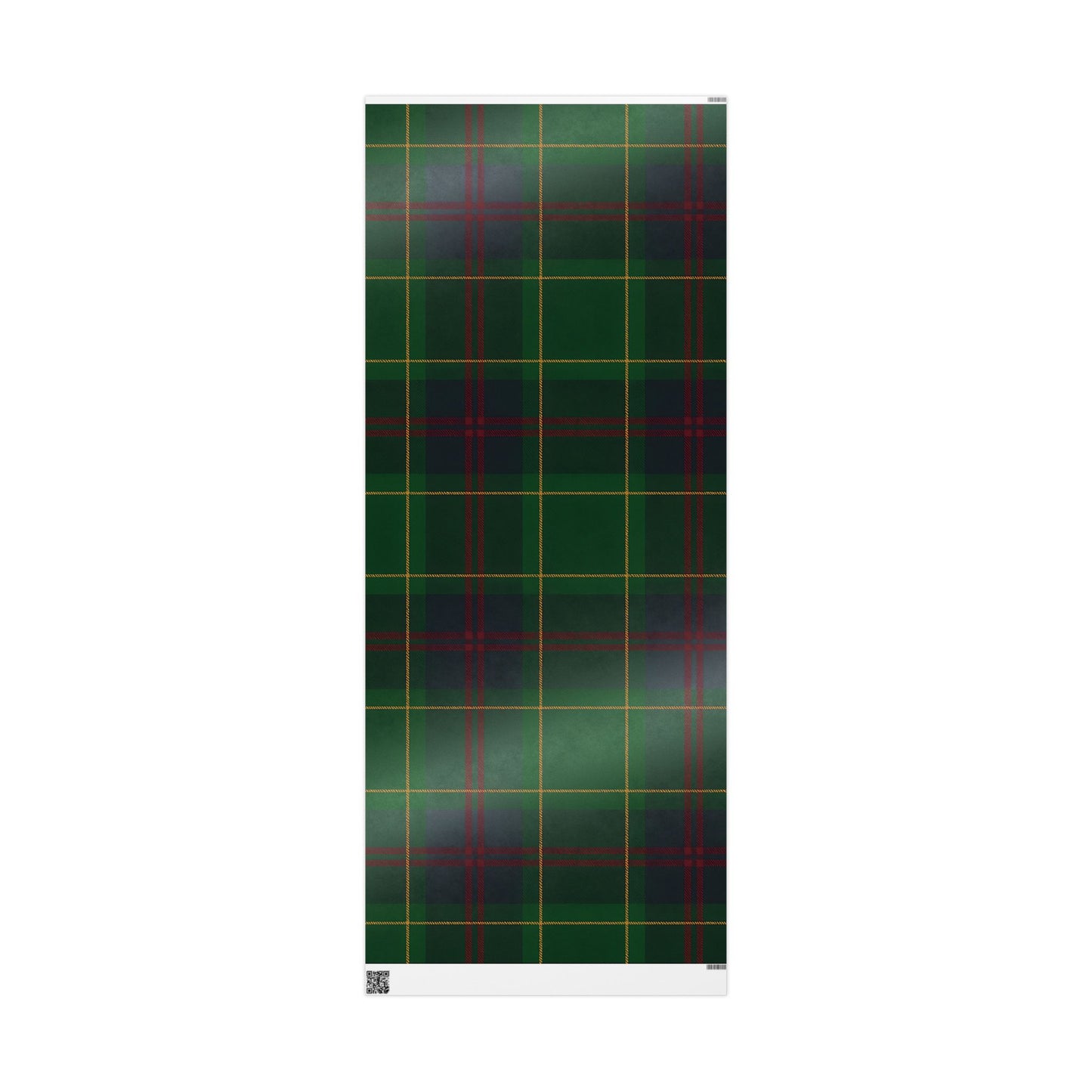 Classic Green Plaid Wrapping Paper – Tartan Check Gift Wrap in Glossy or Matte Finish