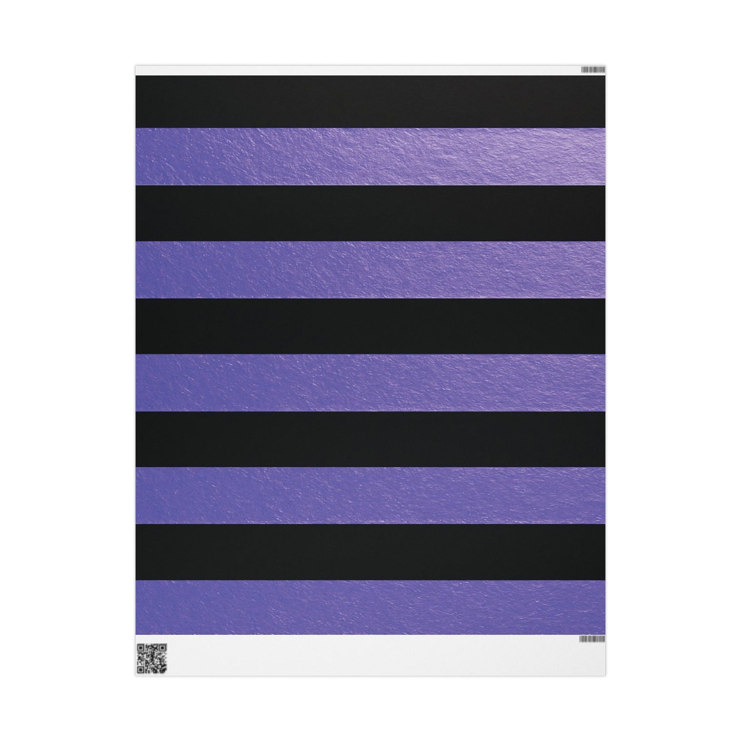 Black and Purple Striped Luxury Wrapping Paper – Glossy or Matte Finish, Durable 90gsm
