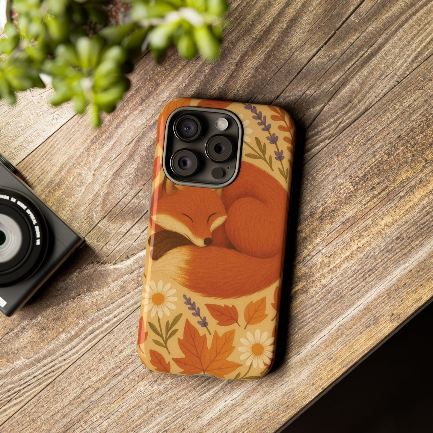Cozy Fox Phone Case | Autumn Vibes, Cute Animal Design, Fall Accessories, Nature Lover Gift, Fall Decorations