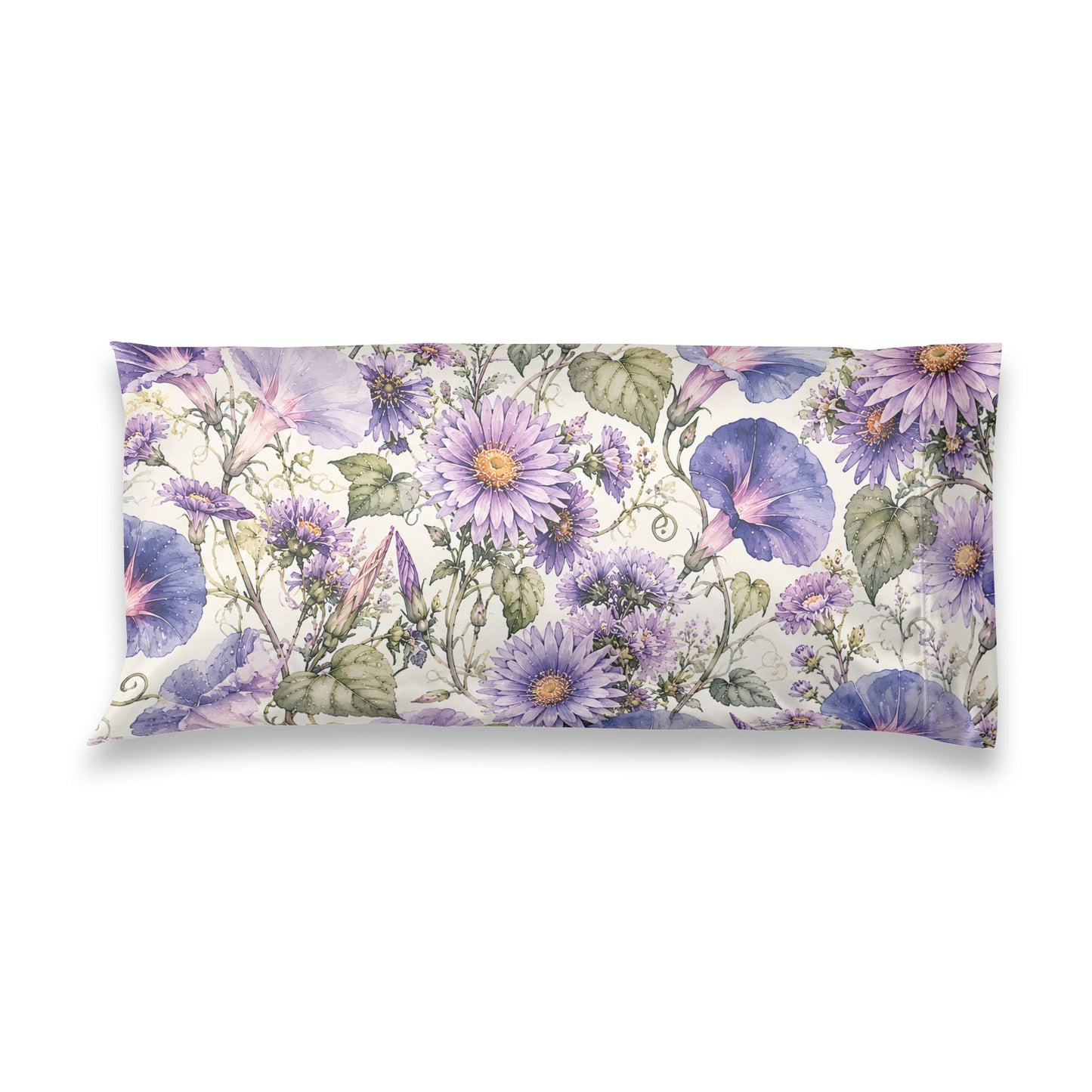 Satin Pillowcase — Lavender Floral Sleep Pillowcase