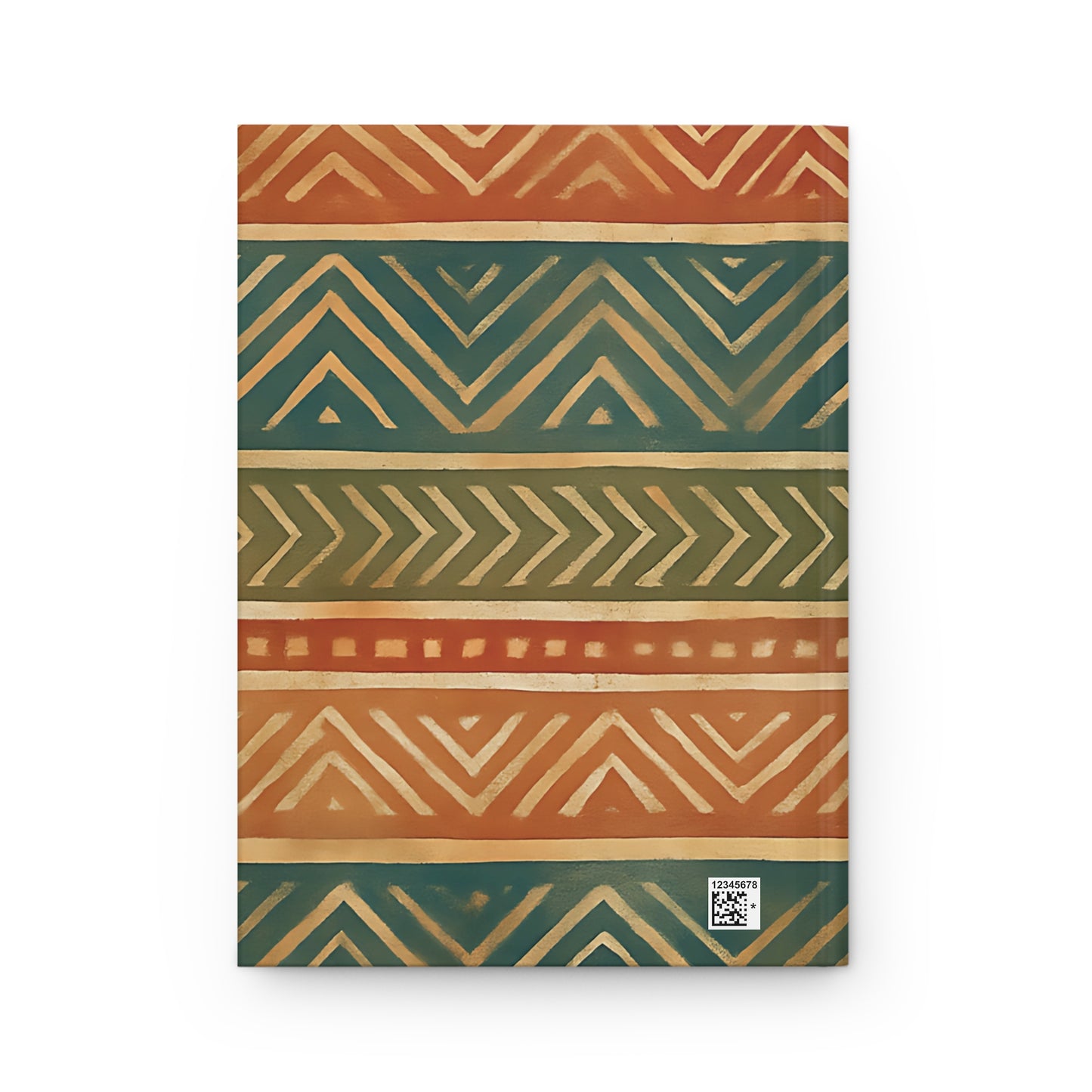 Tribal Chevron Pattern Hardcover Journal – Matte Finish, 150 Lined Pages