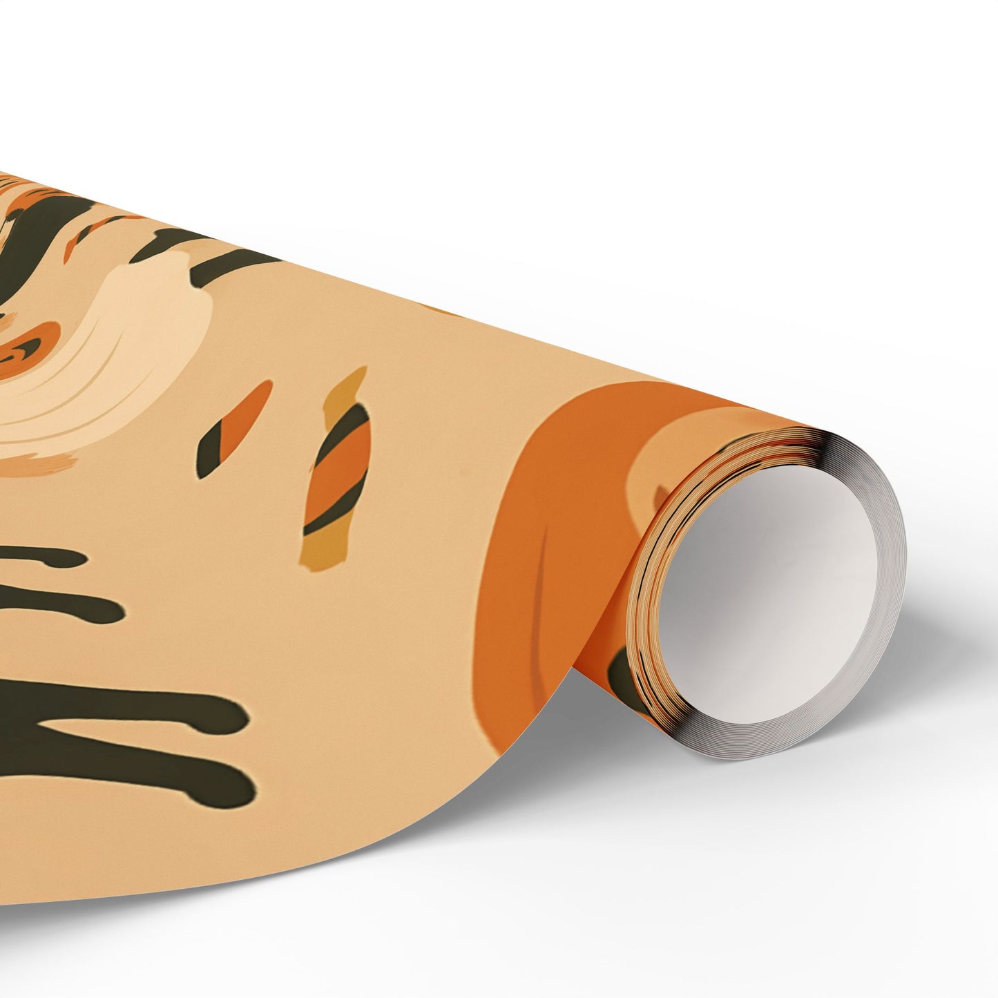 Vintage Halloween Wrapping Paper – Cute Ghosts, Witches, and Black Cats on Parchment Background