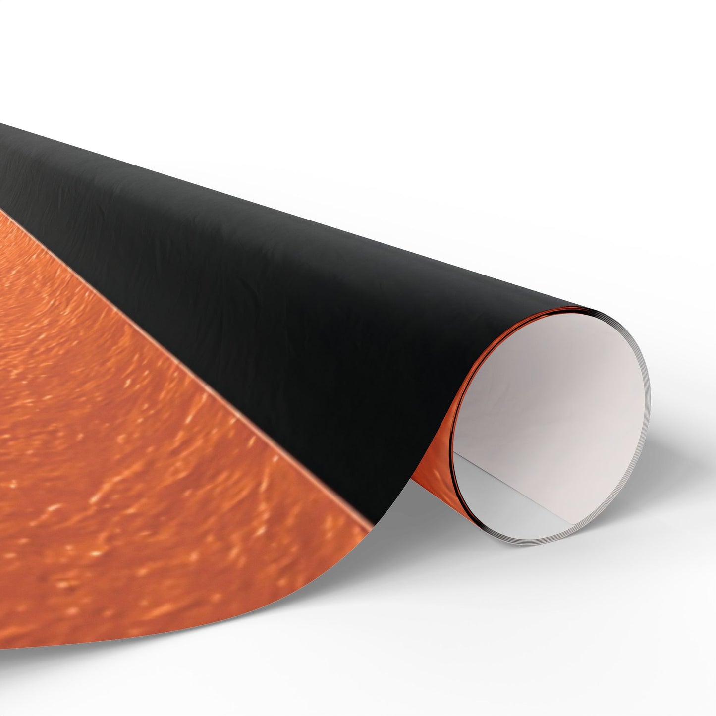 Black and Orange Striped Luxury Wrapping Paper – Glossy or Matte Finish, Durable 90gsm