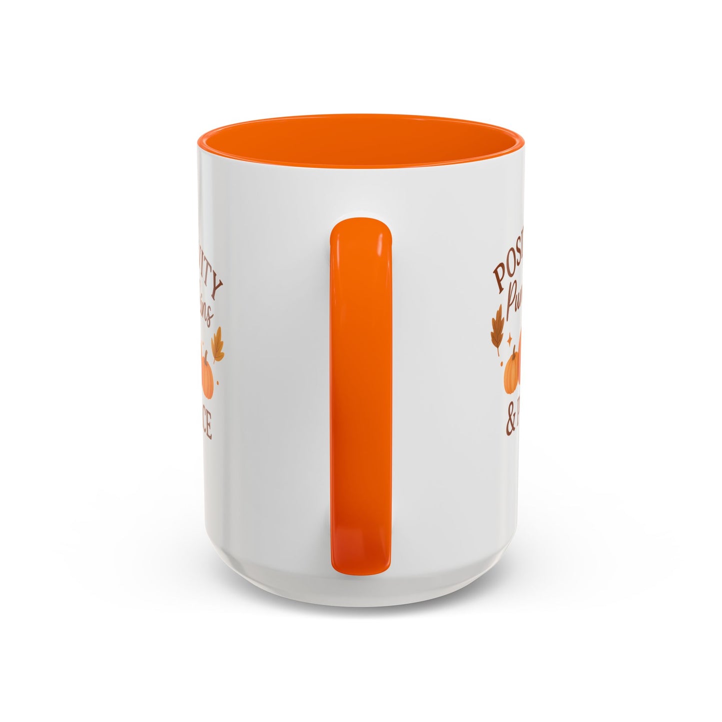 Positivity, Pumpkins & Peace Fall Mug – Autumn Coffee Cup in 11oz or 15oz | Microwave & Dishwasher Safe