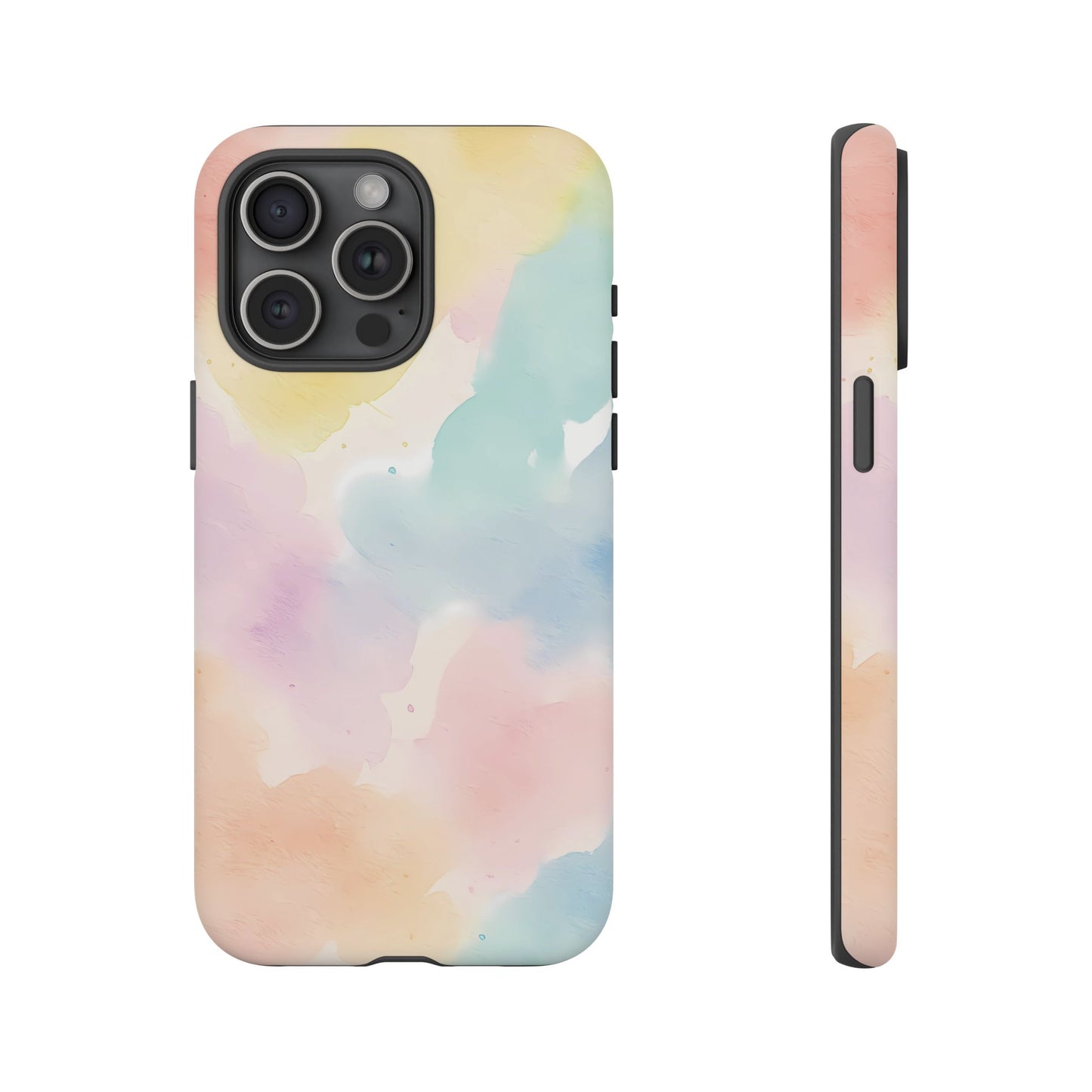 Pastel Watercolor Cloud iPhone Case – Soft Gradient Abstract Protective Cover