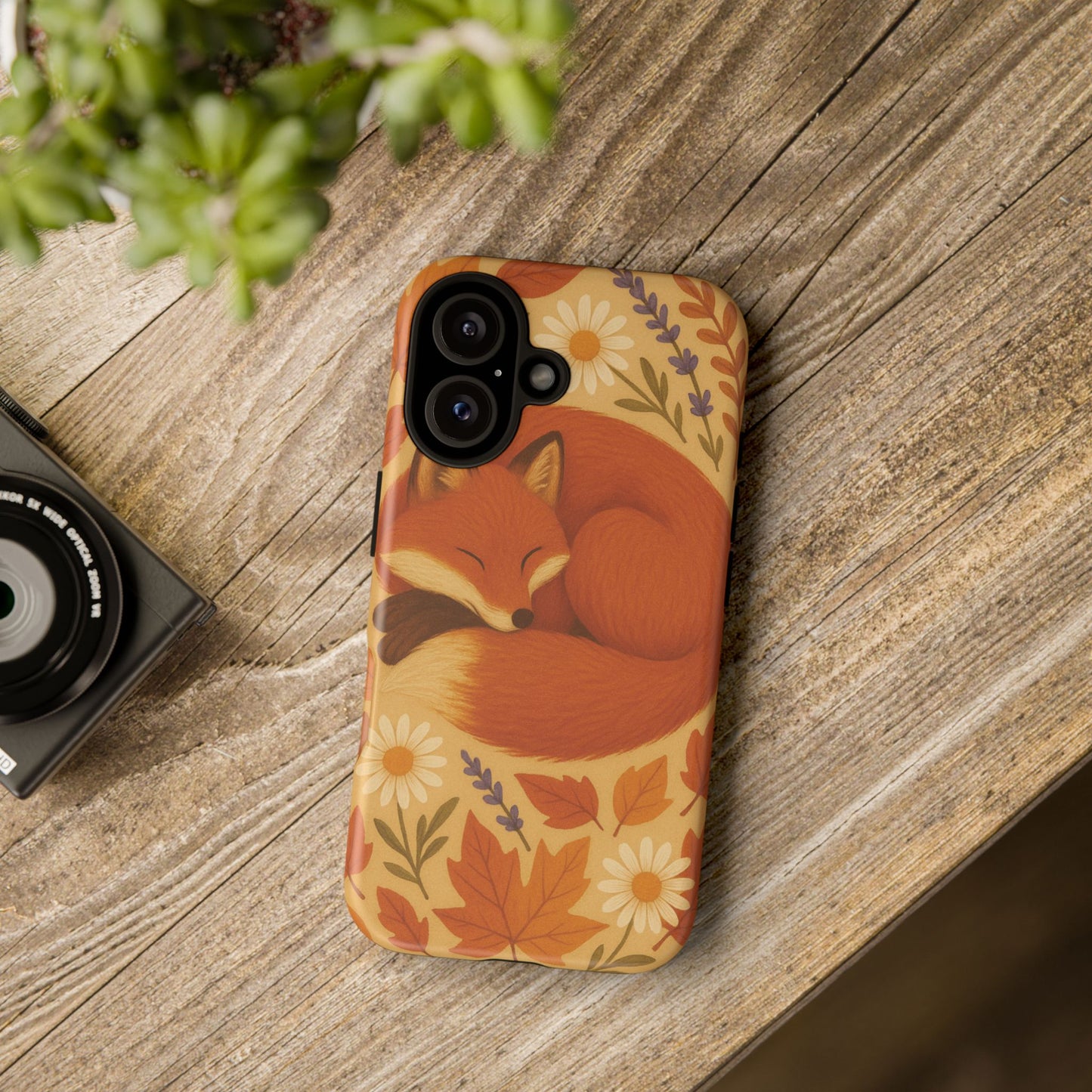 Cozy Fox Phone Case | Autumn Vibes, Cute Animal Design, Fall Accessories, Nature Lover Gift, Fall Decorations