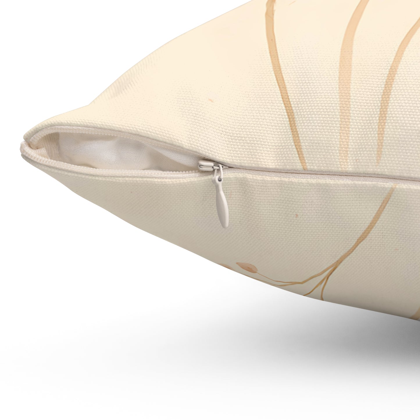 Neutral Pampas Grass Throw Pillow - Minimalist Boho Decorative Cushion with Double-Sided Print