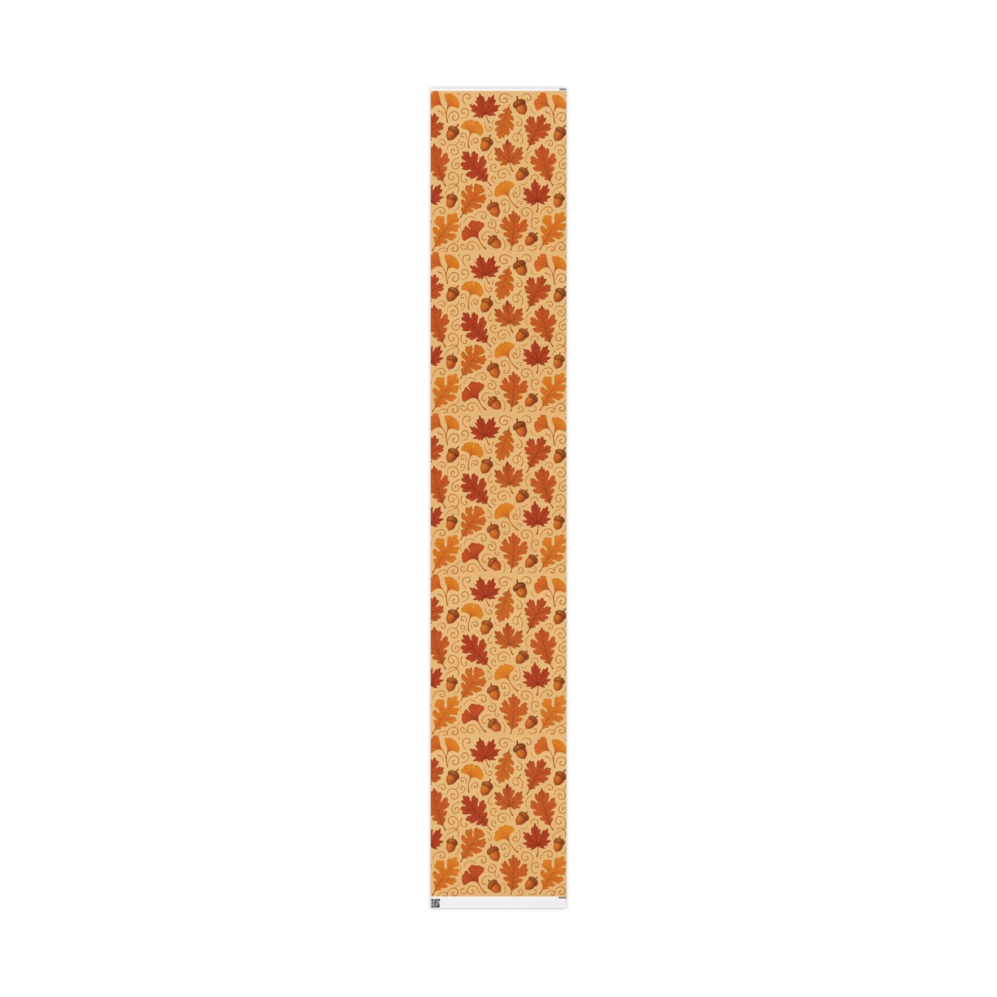 Autumn Leaves & Acorns Wrapping Paper – Fall Foliage Gift Wrap in Warm Earth Tones