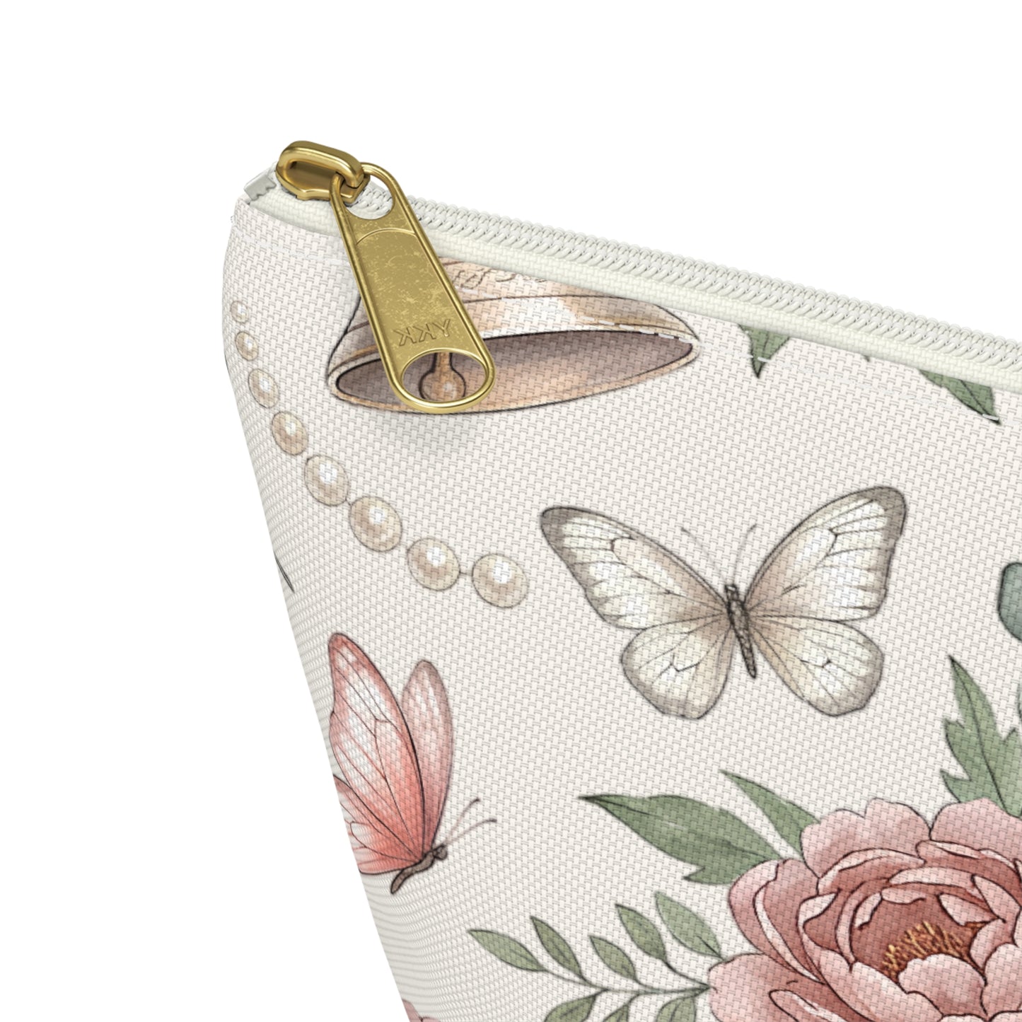 Floral Bells Accessory Pouch — Butterflies & Pearls Makeup Bag