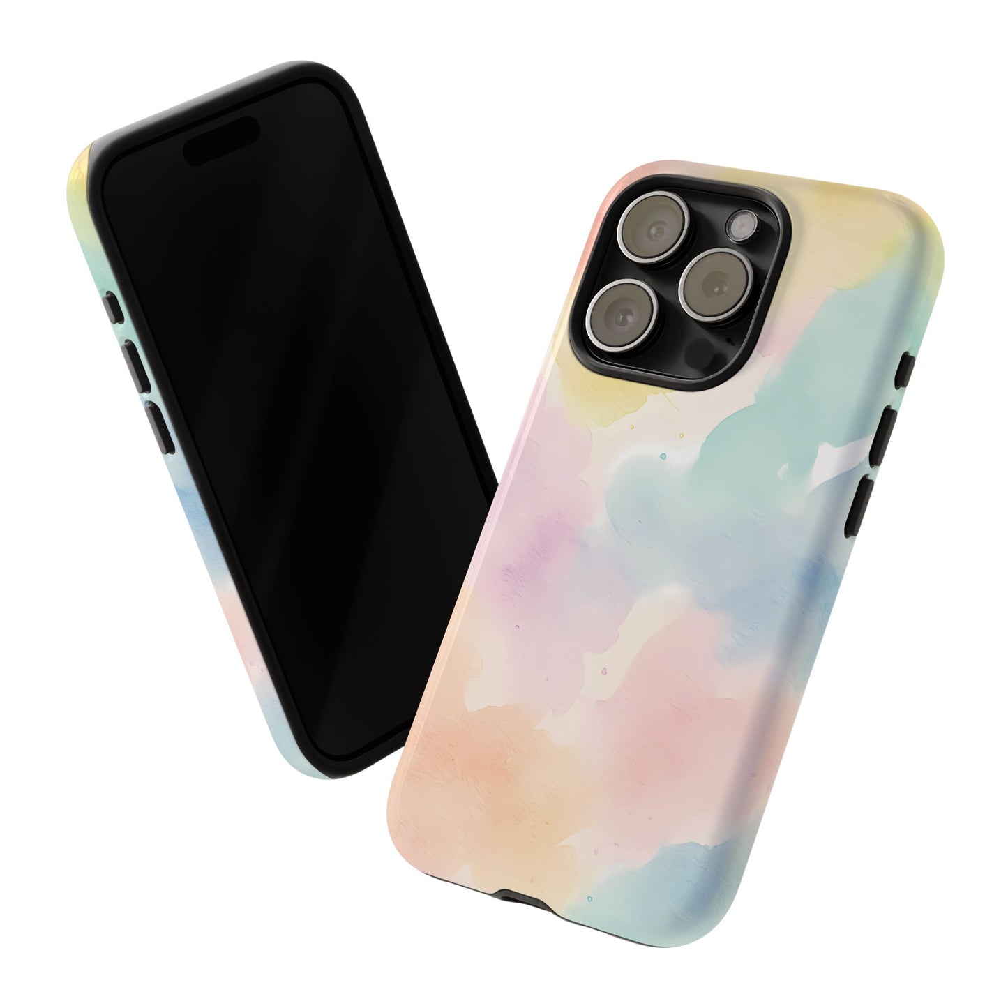 Pastel Watercolor Cloud iPhone Case – Soft Gradient Abstract Protective Cover