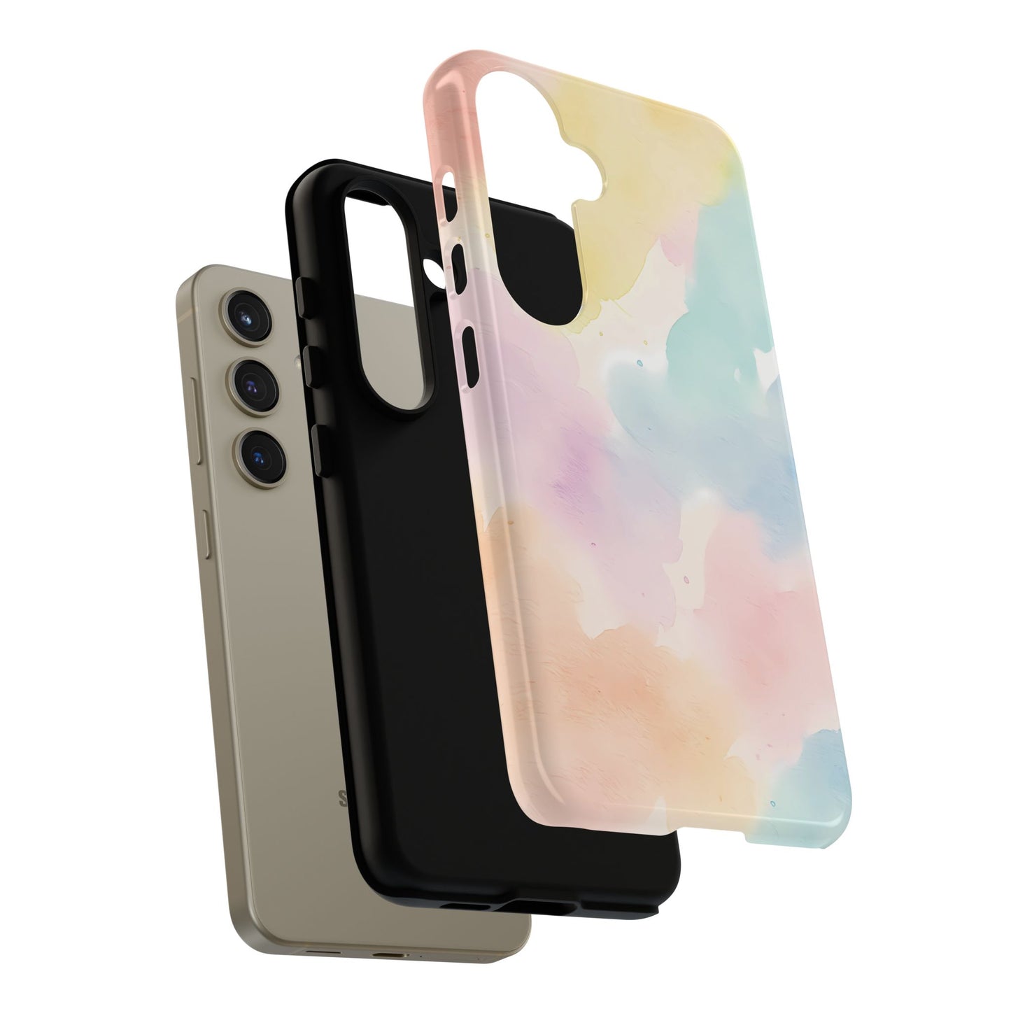 Pastel Watercolor Cloud iPhone Case – Soft Gradient Abstract Protective Cover