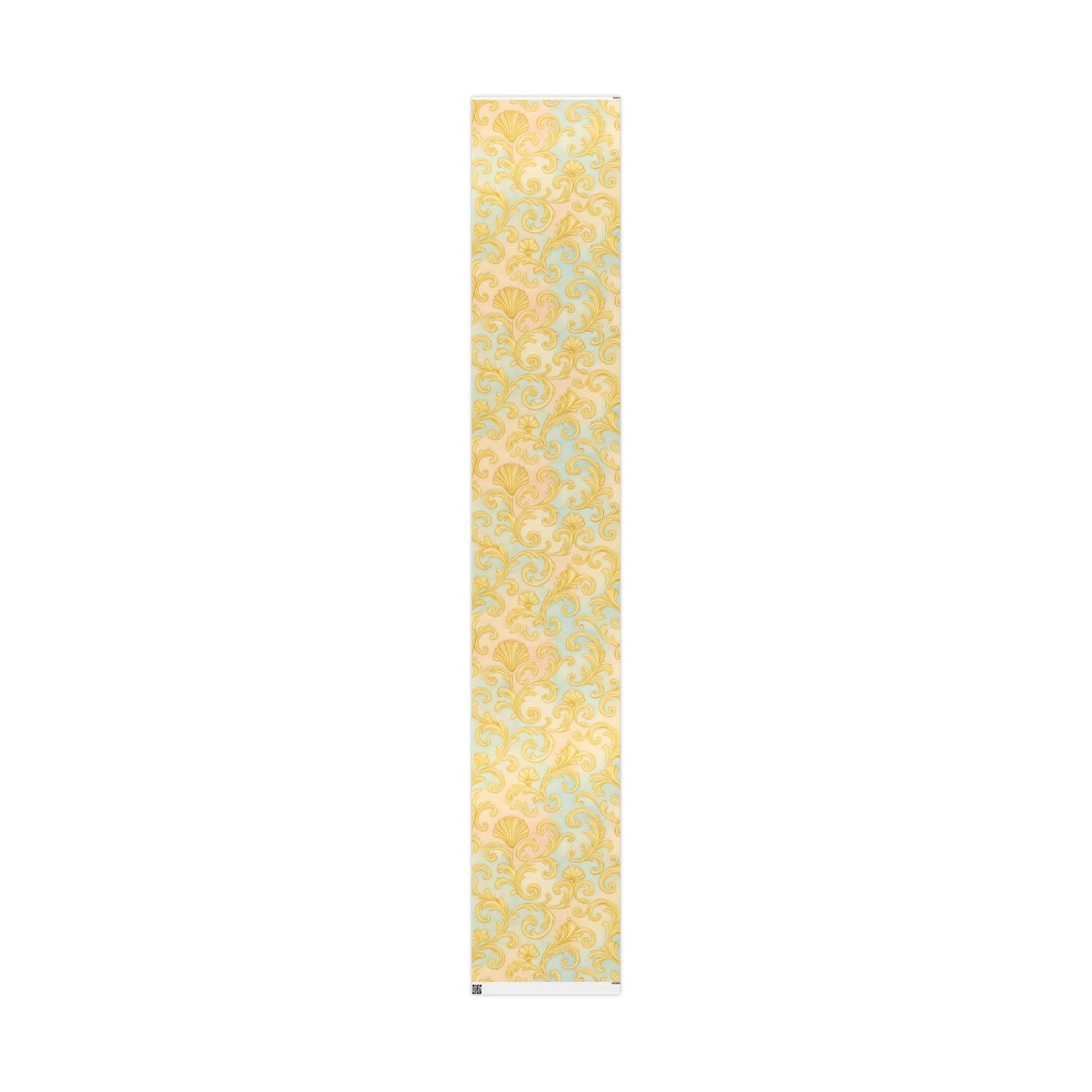 Baroque Gold Scroll Wrapping Paper – Luxury Gift Wrap in Glossy or Matte Finish