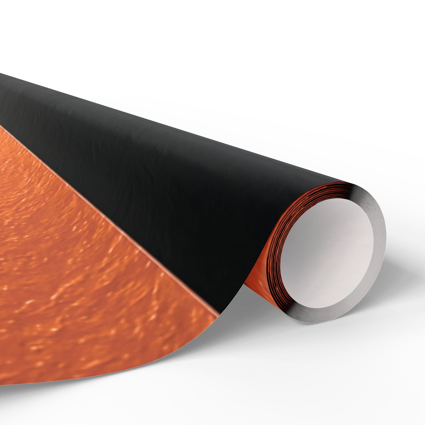 Black and Orange Striped Luxury Wrapping Paper – Glossy or Matte Finish, Durable 90gsm