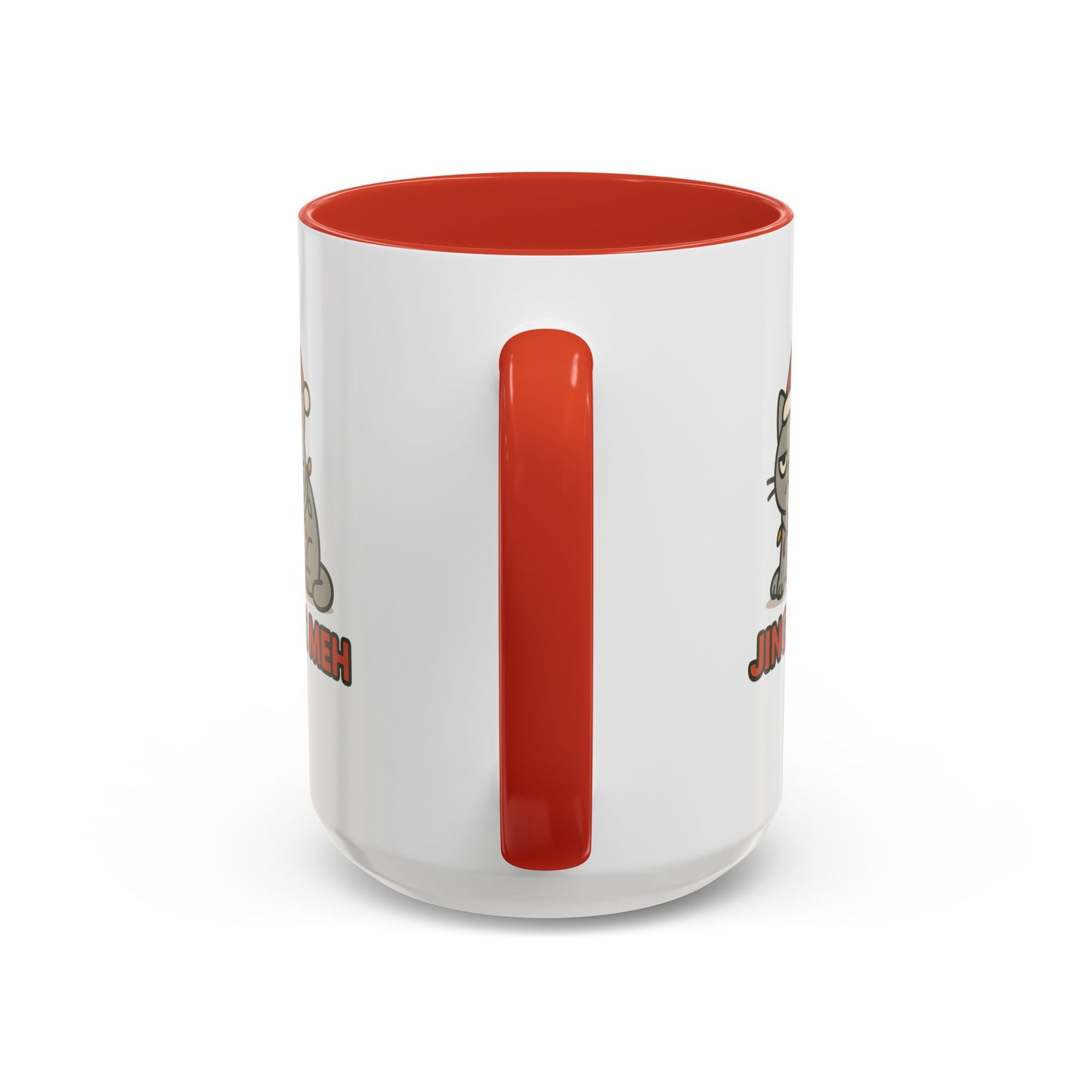 Funny “Jingle Meh” Christmas Cat Mug – Grumpy Holiday Coffee Cup, 11oz & 15oz Ceramic