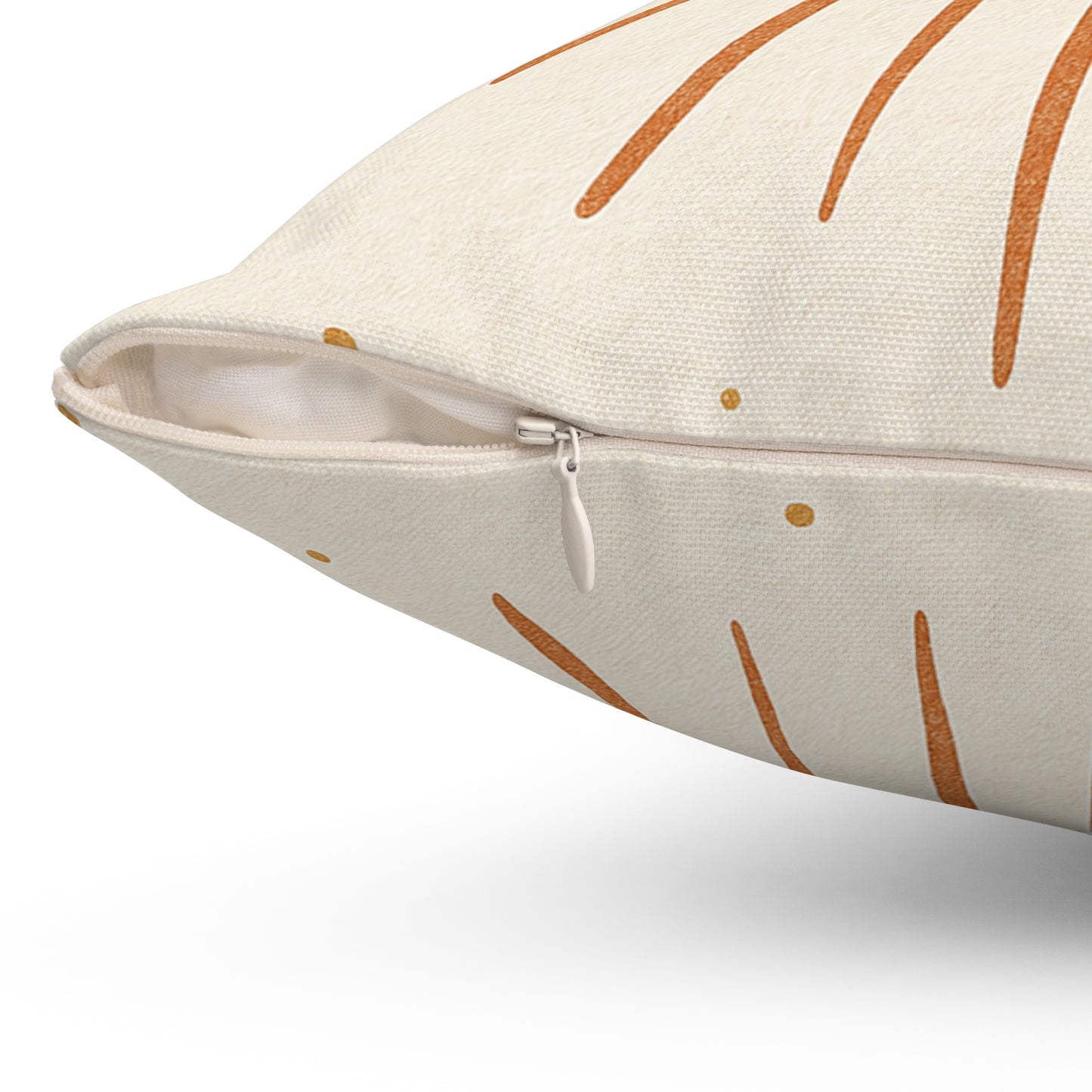 Modern Crescent Moon Throw Pillow - Boho Sunburst Decorative Cushion with Double-Sided Print