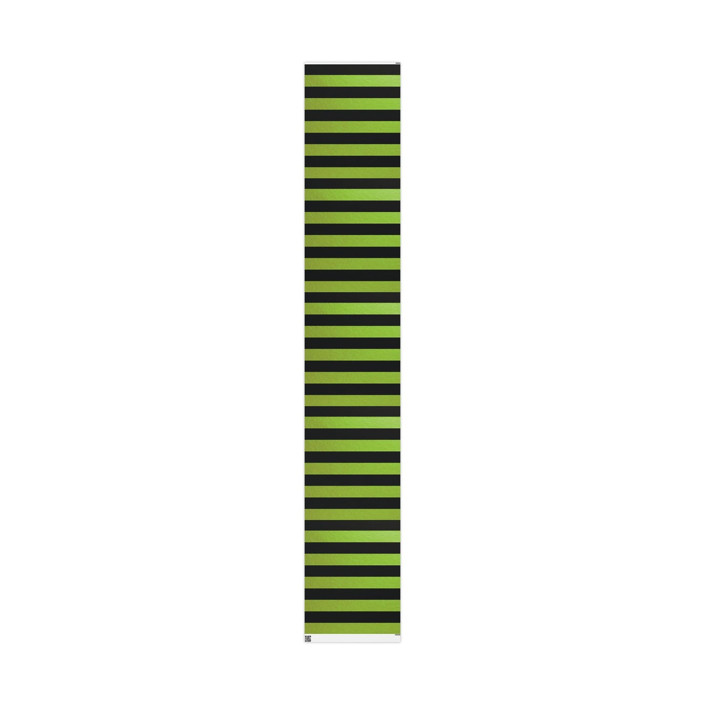 Black and Green Striped Luxury Wrapping Paper – Glossy or Matte Finish, Durable 90gsm
