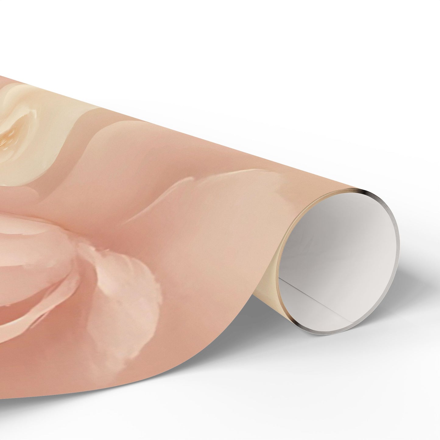 Blush Peony Bloom Wrapping Paper – Luxurious Floral Gift Wrap in Glossy or Matte Finish