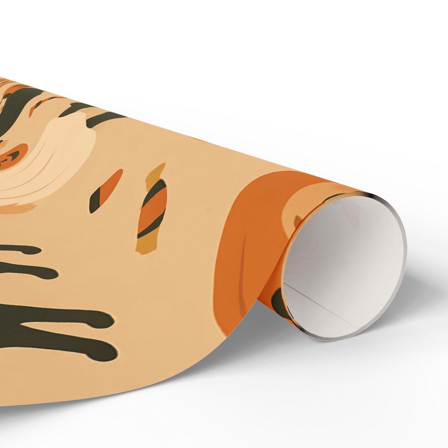 Vintage Halloween Wrapping Paper – Cute Ghosts, Witches, and Black Cats on Parchment Background