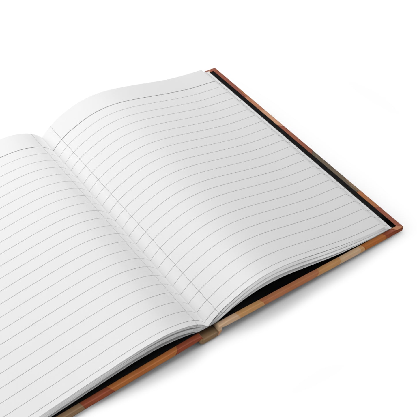 Retro Rainbow Arches Hardcover Matte Journal – 150 Lined Pages