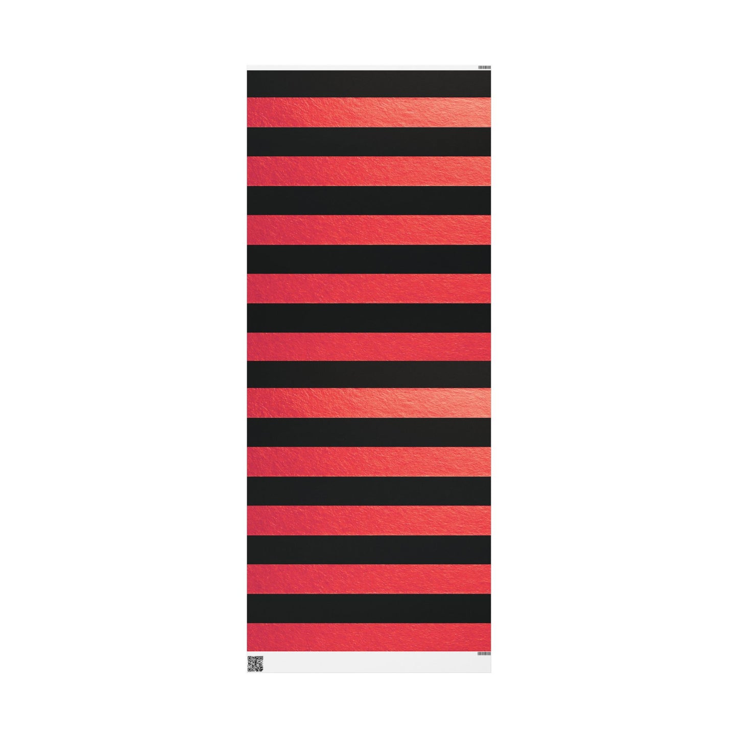 Black and Red Striped Luxury Wrapping Paper – Glossy or Matte Finish, Durable 90gsm