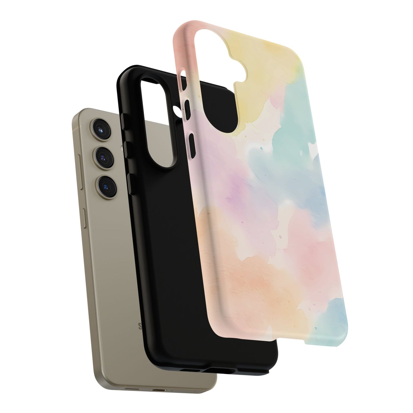 Pastel Watercolor Cloud iPhone Case – Soft Gradient Abstract Protective Cover