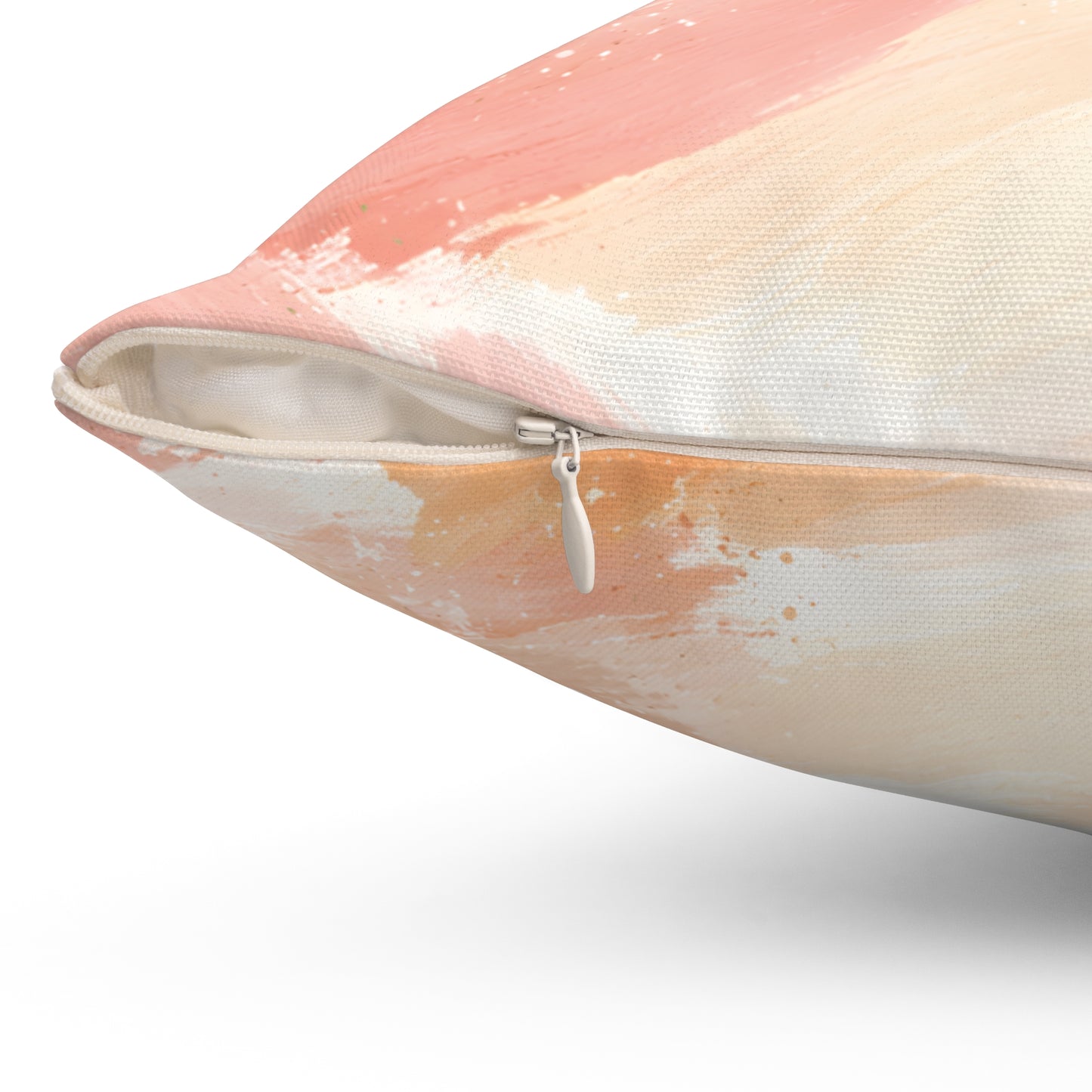 Blush Brushstroke Throw Pillow