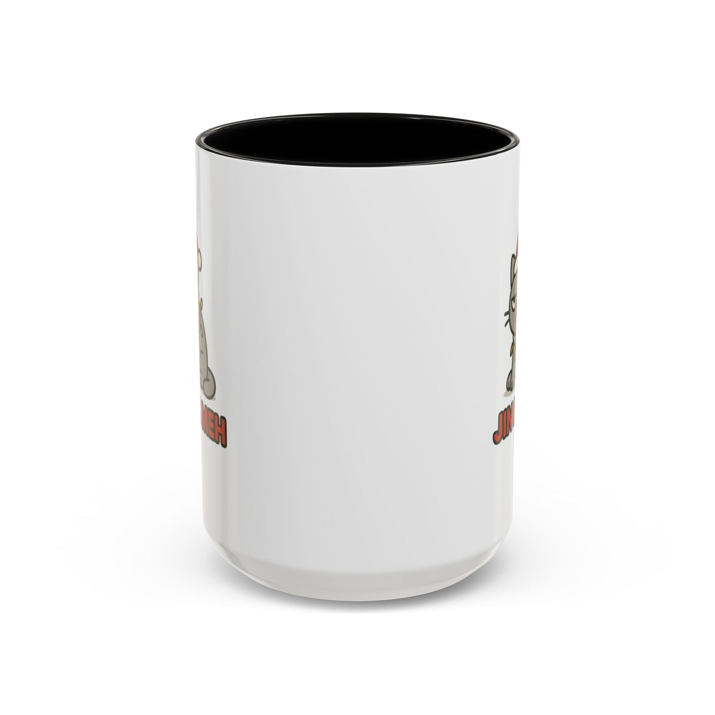 Funny “Jingle Meh” Christmas Cat Mug – Grumpy Holiday Coffee Cup, 11oz & 15oz Ceramic