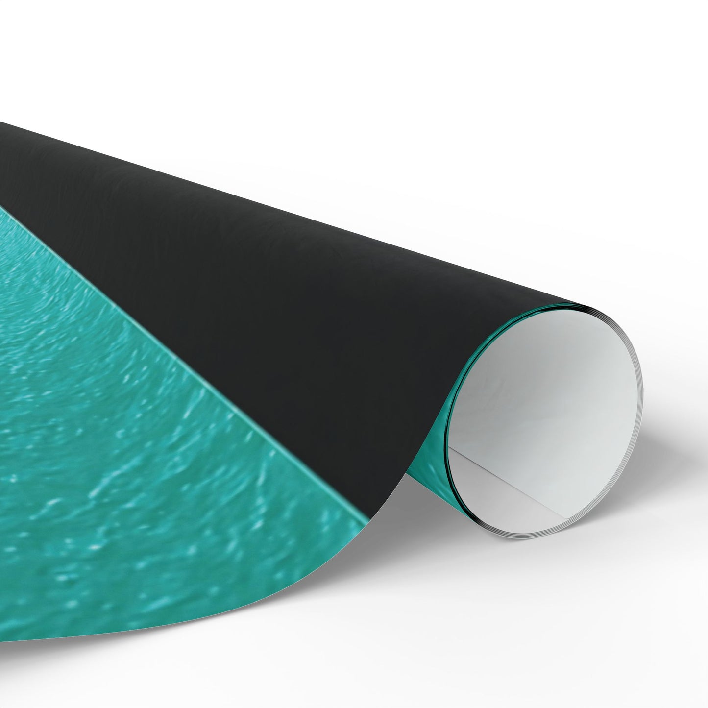 Black and Teal Striped Luxury Wrapping Paper – Glossy or Matte Finish, Durable 90gsm
