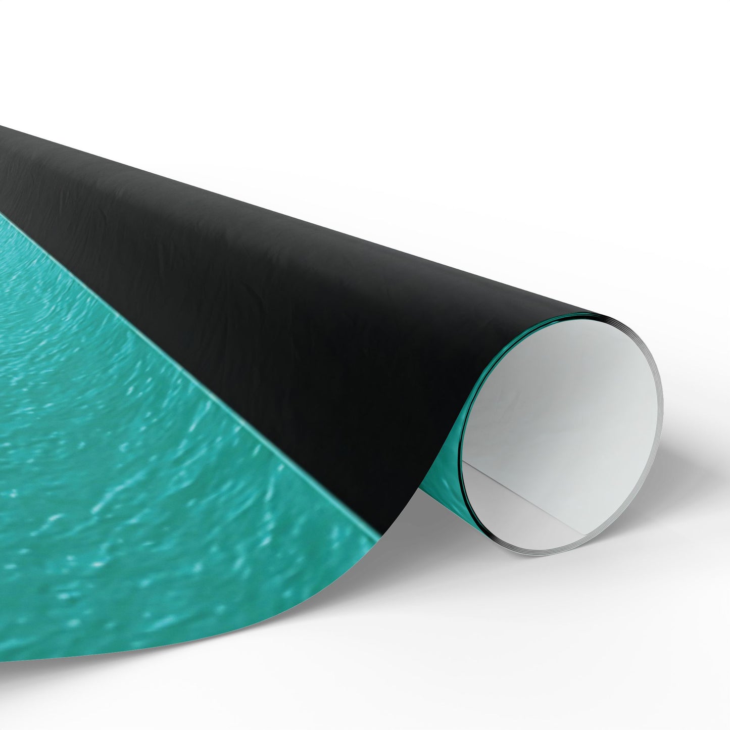 Black and Teal Striped Luxury Wrapping Paper – Glossy or Matte Finish, Durable 90gsm