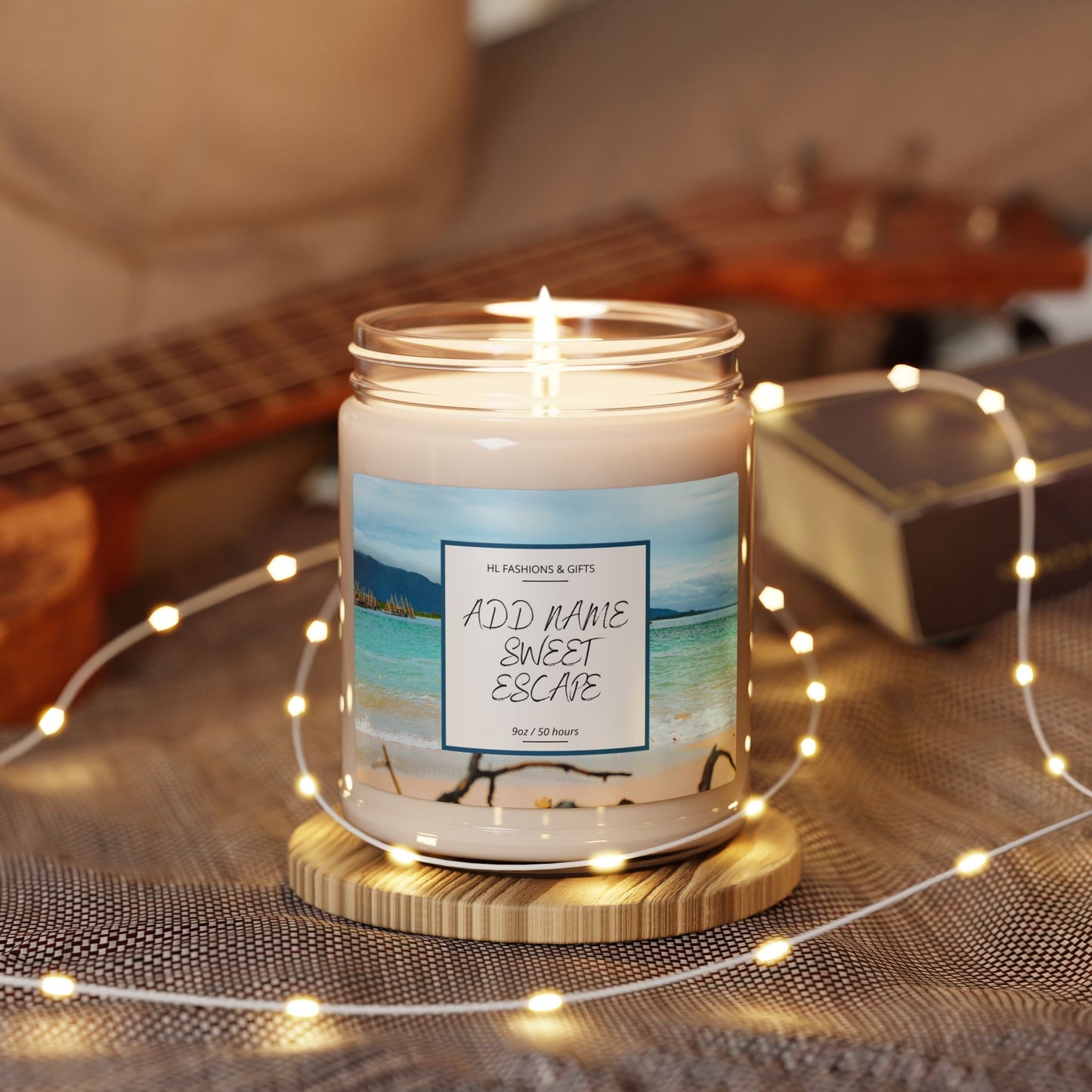 Custom Sweet Escape Soy Candle - Island