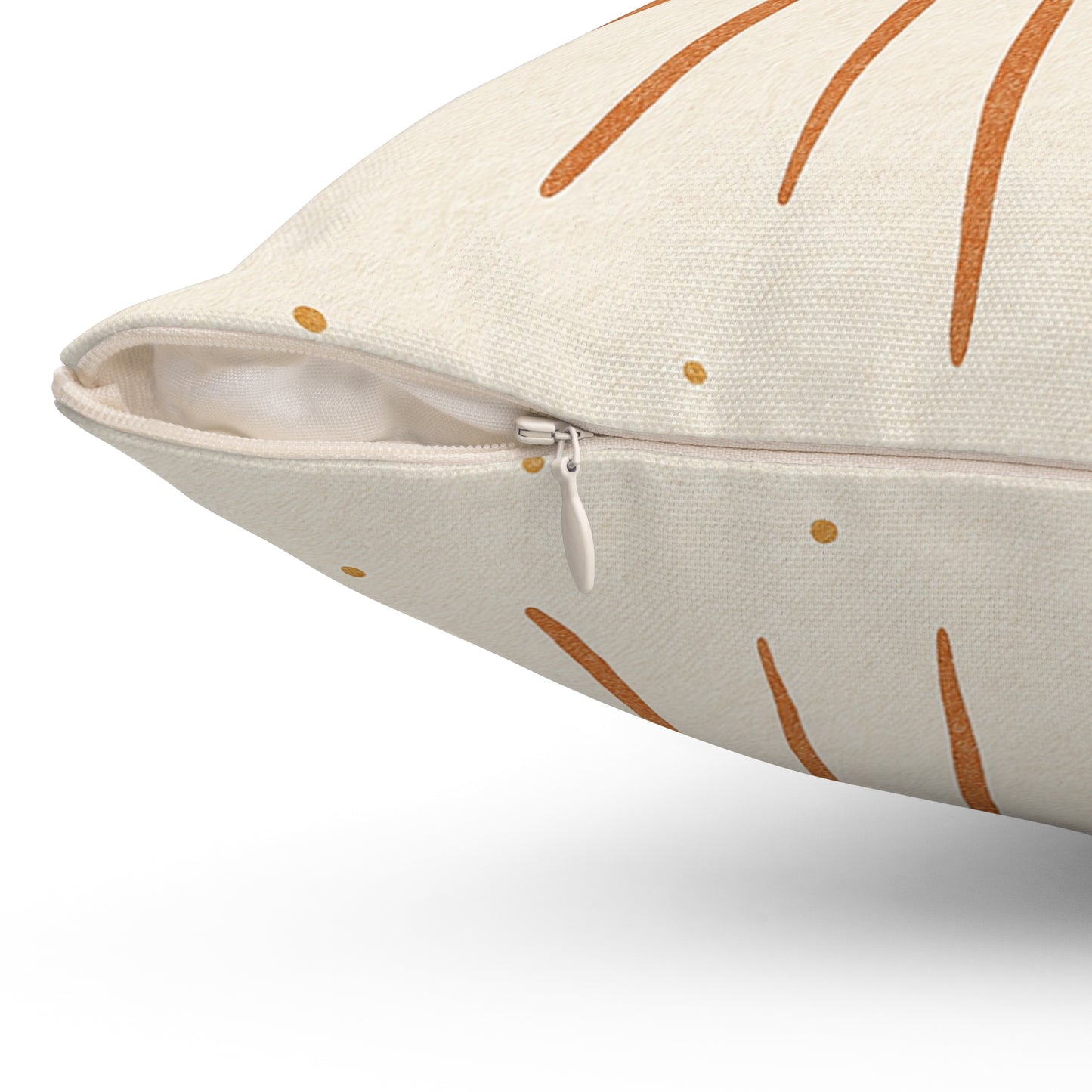 Modern Crescent Moon Throw Pillow - Boho Sunburst Decorative Cushion with Double-Sided Print