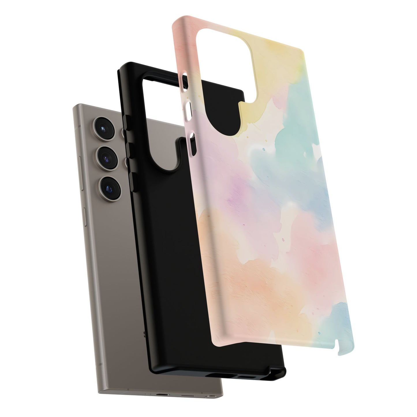 Pastel Watercolor Cloud iPhone Case – Soft Gradient Abstract Protective Cover