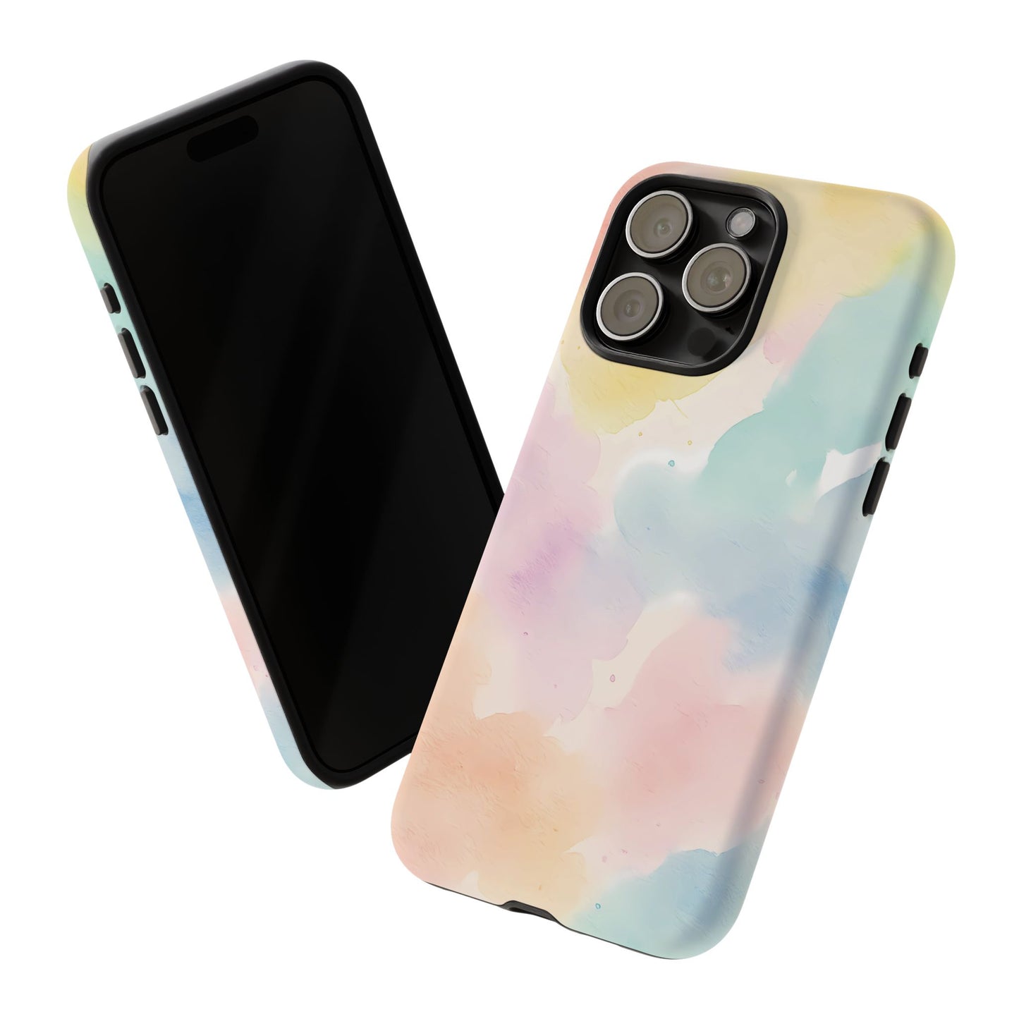 Pastel Watercolor Cloud iPhone Case – Soft Gradient Abstract Protective Cover