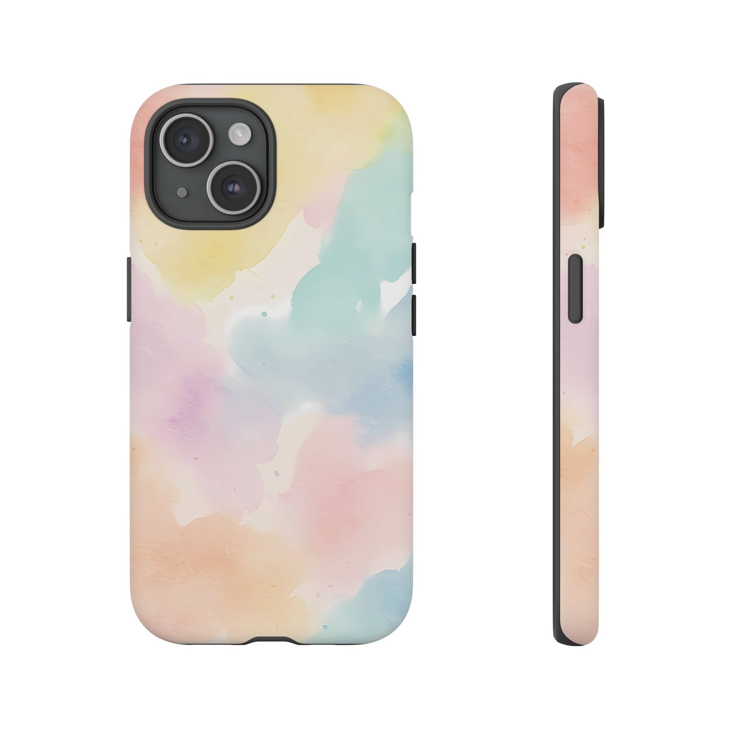 Pastel Watercolor Cloud iPhone Case – Soft Gradient Abstract Protective Cover