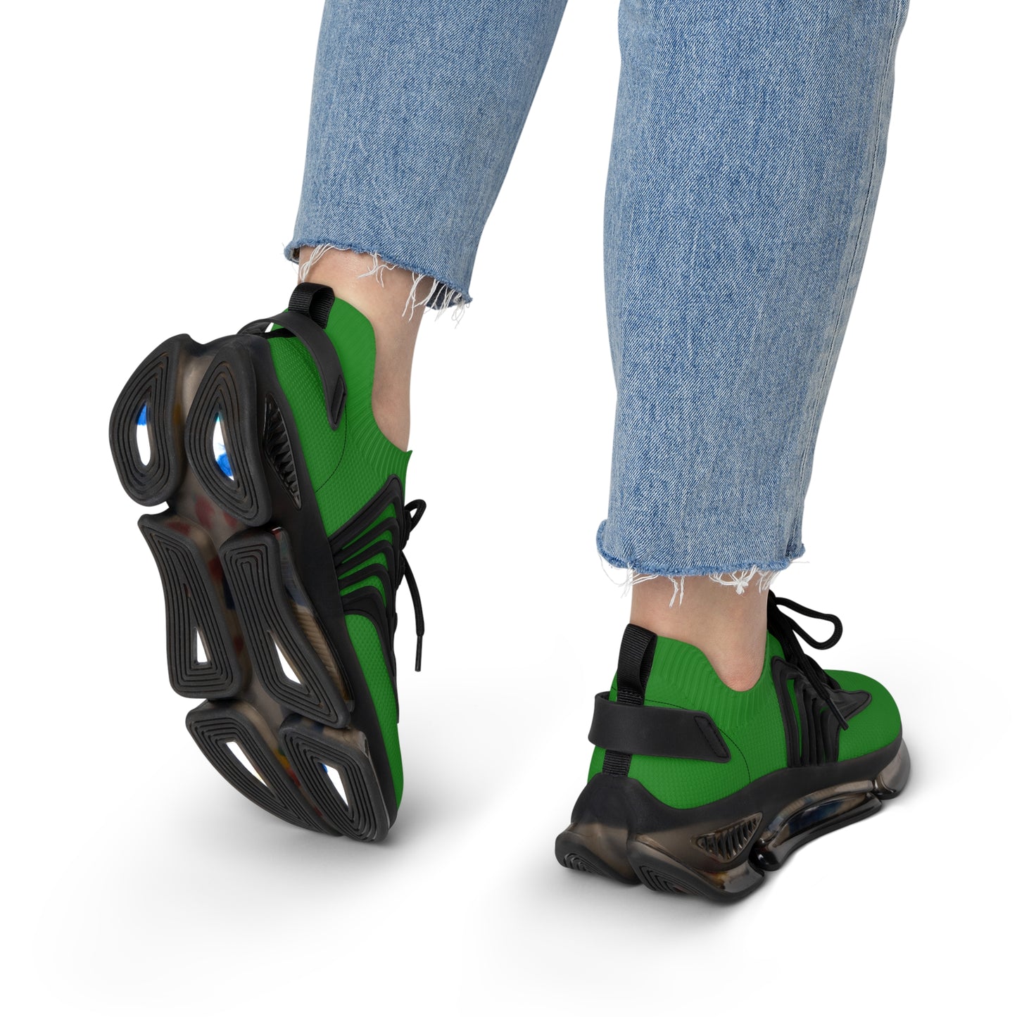 Forest Green Women's Mesh Sneakers