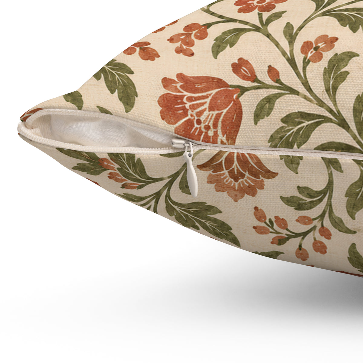 Vintage Floral Throw Pillow