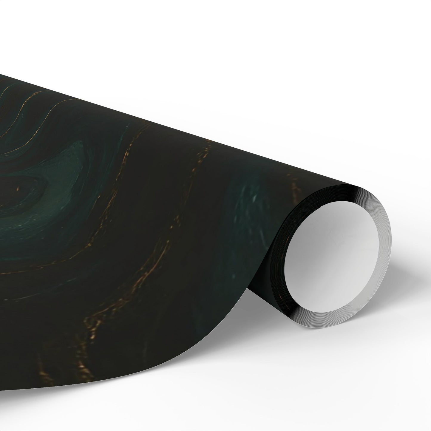 Emerald & Gold Marble Wrapping Paper – Luxurious Stone-Inspired Gift Wrap in Glossy or Matte Finish