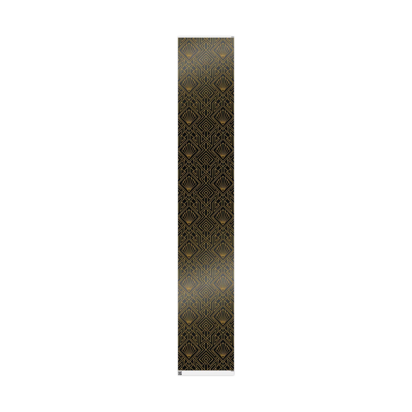 Art Deco Black & Gold Geometric Wrapping Paper – Luxury Gift Wrap in Glossy or Matte Finish