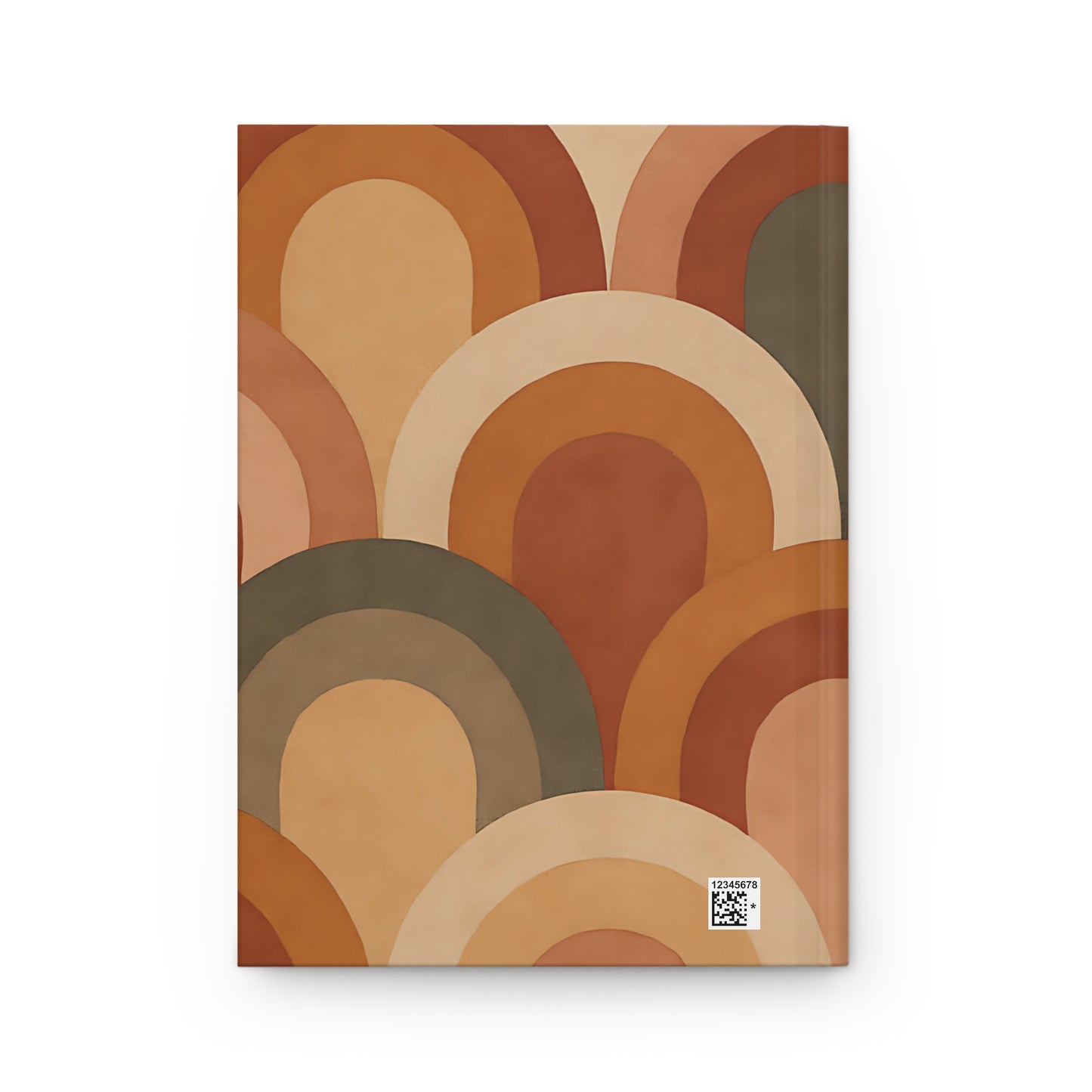 Retro Rainbow Arches Hardcover Matte Journal – 150 Lined Pages